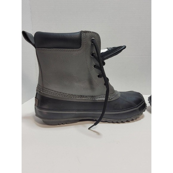 London Fog Ashford Waterproof Shell 3M Duck Boots Grey PG5510 Mens Size 8 M - Picture 9 of 11